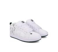 DC Shoes Court Graffik - Zapatillas de Piel - Hombre - Blanco