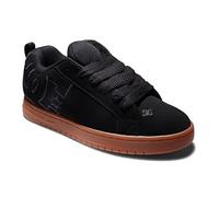 DC Shoes Court Graffik - Tenis de Skate para Hombre, Negro Goma Negro, 39 1/3 EU