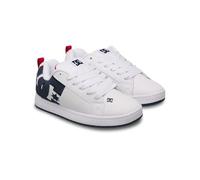 DC Shoes Court Graffik, Zapatillas Hombre, Blanco Marino Rojo, 45 EU