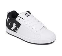 DC Shoes Court Graffik - Zapatos de Piel Para Hombre Zapatillas para Hombre, White Black Black, 42.5 EU