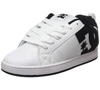 DC Shoes Court Graffik - Zapatos de Piel Para Hombre Zapatillas para Hombre, White Black Black, 44.5 EU