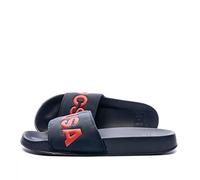 DC Shoes DC Slide, Zapatos de Playa y Piscina Hombre, Navy/Red, 42 EU