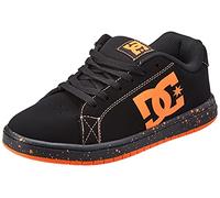 DC Shoes Gaveler-Leather Shoes, Zapatillas Hombre, Negro Naranja, 40.5 EU