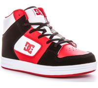 DC SHOES Manteca Media Soldadura Joven Alto Zapatillas Hombre Rojo Negro Blanco