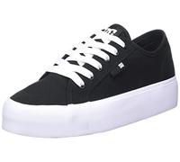DC Shoes Manual, Zapatillas Mujer, Black/White, 40.5 EU