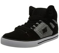 DC Shoes Pure High-Top - Zapatillas de Piel para Hombre, Color Negro, Talla 44 EU, Negro, 44 EU