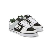 DC Shoes Pure, Zapatillas Hombre, Blanco, Negro y Verde, 40.5 EU
