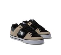 DC Shoes Pure, Zapatillas Hombre, Negro Gris Marrón, 43 EU