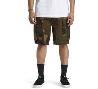 DC Shoes, Tundra Cargo Short Pantalones Cortos, Hombres, S, Abstract Camo