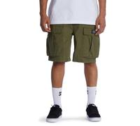 DC Shoes, Tundra Cargo Short Pantalones Cortos, Hombres, XL, Ivy Green