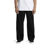 DC Shoes Worker Baggy Chino Pant Pantalones, Black, Estándar para Hombre
