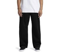 DC Shoes - Worker Baggy Chino Pant Pantalones Chinos, Hombres, Black, 32/32