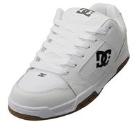 DC Shoes Zapatilla de entrenamiento/patineta Coiler para hombre Blanco/Negro/Goma, Goma blanca y negra., 42 EU