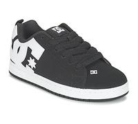 DC Shoes Court Graffik - Zapatos de Piel Para Hombre Zapatillas para Hombre, Negro Y Blanco 001, 38 EU
