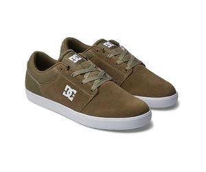 DC Shoes Zapatillas Crisis 2 de Piel para Hombre, Olive White, 42.5 EU