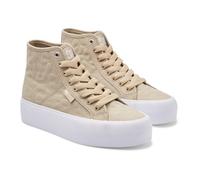 DC Shoes Zapatillas de Mujer Manual Hi Platform, Espresso Taupe, 36 EU