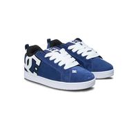 DC Shoes Zapatillas Deportivas para Hombre, Color Azul Marino y Blanco, Talla 46 EU