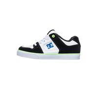 DC Shoes Zapatillas elásticas puras para niños, Blanco, Verde y Negro, 28.5 EU