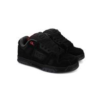 DC Stag Low Top - Tenis de Skate para Hombre, Negro/Gris/Rojo, 43 EU