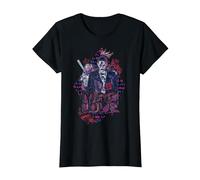 DC Suicide Squad Joker Harley Quinn Mad Love Camiseta, Mujer, Negro, XS