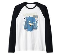 DC Super Friends Batman Gotham City Hero Camiseta Manga Raglan
