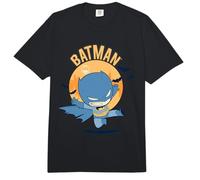 DC Super Friends Batman Jump Kick Moon Comfort Colors Adult Heavyweight T-Shirt