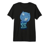 DC Super Friends Batman Swinging Silhouette Camiseta Premium