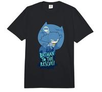 DC Super Friends Batman Swinging Silhouette Comfort Colors Adult Heavyweight T-Shirt