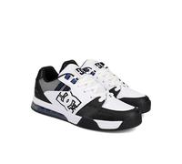 DC Tenis versátiles para Patinar para Hombre, Blanco/Negro/Azul, Talla 8.5