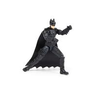 DC The Batman - Figura Batman 10 CM Comics - Muñeco Batman 10 cm Articulado con 3 Accesorios y 1 Tarjeta Misteriosa - Figura Oficial de la Película - 6061619 - Juguetes Niños 3 Años +