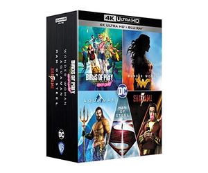 DC Universe - Coffret 5 films : Birds of Prey et la fantabuleuse histoire de Harley Quinn + Shazam! + Aquaman + Wonder Woman + Man of Steel [Francia] [4k Ultra-HD + Blu-Ray] [Blu-ray]