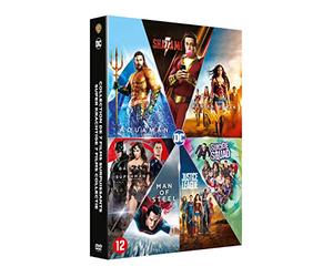 DC Universe - L'intégrale des 6 films : Justice League + Wonder Woman + Suicide Squad + Batman v Superman : L'aube de la justice + Man of Steel + Aquaman [DVD]