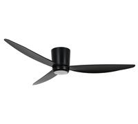 Dc Ventilador de Techo con Luz Array Negro Ahorro Energía Mando a Distancia