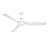 DC Ventilador De Techo Con Luz LED Eco Dynamix Blanco Motor De Ahorro De Energía