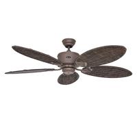 Dc Ventilador de Techo con Mando a Distancia Caribbean Dream Eco Braun Rattan
