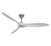 Dc Ventilador de Techo con Mando a Distancia Eco Airscrew Cromo & Blanco 152CM