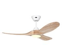 Dc Ventilador de Techo Control Remoto LED Regulador Eco Genuino 122CM Blanco [EEK: F]