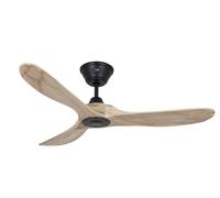 DC Ventilador De Techo Pequeño Eco Genuino Negro Madera 122 Cm Control Remoto