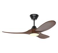 Dc Ventilador Mando a Distancia LED Regulador Eco Genuino 122CM Negro Nogal [EEK: F]