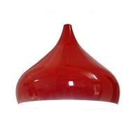 DC VOLTAGE 2 luces de techo de metal industrial vintage de 31,5 cm, color rojo, semiempotradas, accesorios de iluminación para cocina, isla, dormitorio, pasillo, comedor, sala de estar, bar