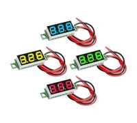DC Voltage Display, LED Panel, 20 x 14 x 3 cm, 7,8 x 5,51 x 1,18 pulgadas 7 segmento Numeric Module, Compact Digital Monitor for Automotive, RV, Industrial, Electronic Testing Tools