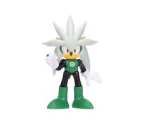 DC x Sonic - Silver como Linterna Verde 6 cm, Figura de acción, Licencia Oficial Jakks Pacific, Alta articulación y diseño detallado, Packaging coleccionista