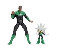 DC x Sonic - Silver como Linterna Verde & Linterna Verde, Multipack de Figuras de acción