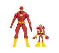 DC x Sonic - Sonic como Flash & The Flash, Multipack de Figuras de acción, Licencia Oficial Jakks Pacific