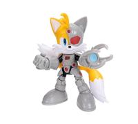 DC x Sonic - Tails como Cyborg 13 cm, Figura de acción, Licencia Oficial Jakks Pacific, Alta articulación y diseño detallado, Packaging para coleccionistas