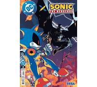 DC x Sonic the Hedgehog #4 Pablo M. Collar Main Cover with Rated Comics Accrylic Backer