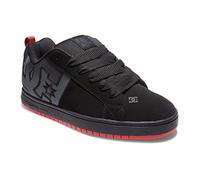 DC Zapato bajo Court Graffik Sq, Patinaje Hombres, Negro Gris Rojo, 13 UK