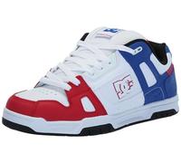 DC Zapatos de skate casuales para hombre, Rojo/Blanco/Azul, 48.5 EU