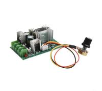 DC10-60V 20A Módulo de control de velocidad del motor para placa de controlador PWM para motores de CC cepillados con ajuste de velocidad del potenciómetro