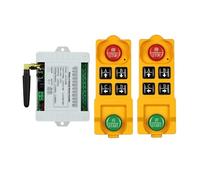 DC12/24/36 4CH Control remoto inalámbrico interruptor de luz LED salida de relé Radio transmisor impermeable y receptor 433,Señal Superestable(1receiver 2remote)